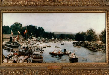 The Henley Regatta, c.1877 (pintura sobre lienzo)