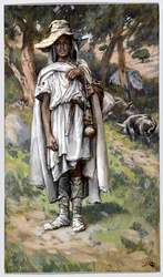 El hijo pródigo pidiendo limosna, ilustración para La vida de Cristo, c.1884-96