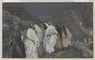 Las protestas de San Pedro, ilustración de La vida de Nuestro Señor Jesucristo, 1886-94