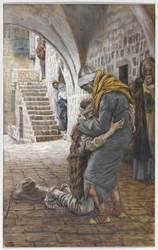 El regreso del hijo pródigo, ilustración para La Vida de Cristo, c.1886-96