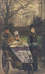 La hija del guerrero, o La convaleciente, c.1878 (óleo sobre tabla) (véase también 27536)