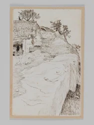 Tumbas del Valle de Hinnom, ilustración de La Vida de Nuestro Señor Jesucristo