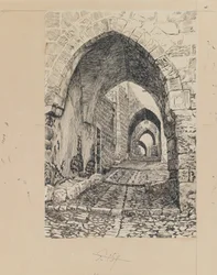 Vía Dolorosa, Jerusalén, ilustración de La Vida de Nuestro Señor Jesucristo