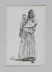 Mujer de Geba, Samaria, ilustración de La Vida de Nuestro Señor Jesucristo