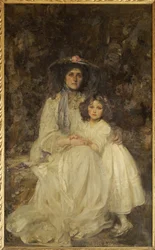 Lady Dickson-Poynder y su Hija Joan, c.1905