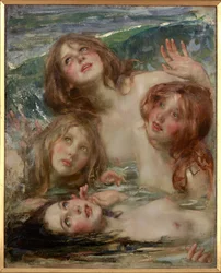 Sirenas (óleo sobre lienzo)