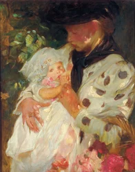 La niña de las flores