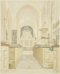 Interior de la Iglesia de Todos los Santos