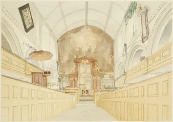 Interior de la Iglesia de Santiago