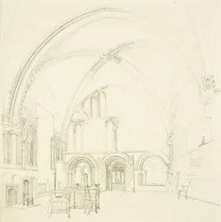 Interior de la Sala Capitular de la Catedral de Bristol