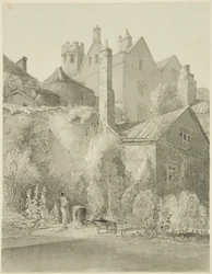 The White Lodge, visto desde el jardín de la Escuela de la Ciudad (Queen Elizabeth