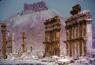 Arco de Triunfo, Arco Monumental, Gran Columnata de Palmira, Siria