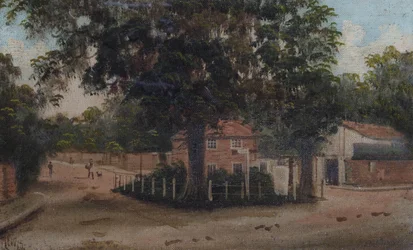 El triángulo del monumento de guerra en East Sheen