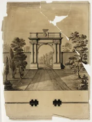 Entrada monumental al cementerio