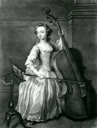 Retrato de Benjamin Hallett (mezzotinta)