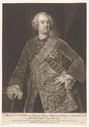 Portret de Charles Lennox El muy Noble Príncipe Carlos Duque de Richmond (...) (título sobre objeto)