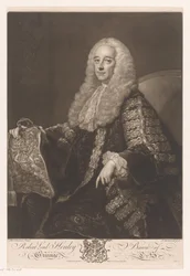 Portret de Robert Henley Robert Lord Henley Baron of Grainge (título sobre el objeto)