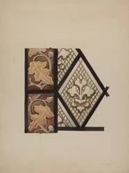 Ventana de vidrio pintado