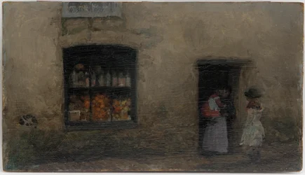 Una nota naranja: tienda de dulces