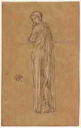 Figura Drapada de Pie