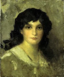 Cabeza de mujer joven