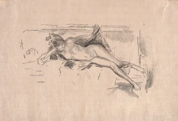 Nude Model Reclining