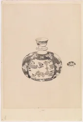 Jarra de jengibre oviforme con tapa en forma de campana