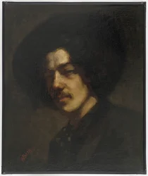 Retrato de Whistler con sombrero