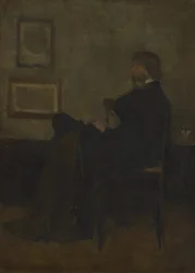 Estudio para "Arreglo en gris y negro, nº 2: Retrato de Thomas Carlyle"