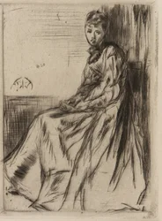 La carta (Maud, sentada)