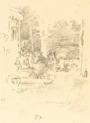 El pequeño café en el bosque