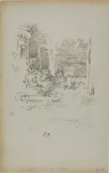 El pequeño café en el bosque
