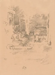 El pequeño café en el bosque