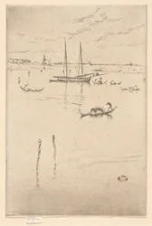 La pequeña laguna, del primer set de Venecia (Venecia, una serie de doce aguafuertes)