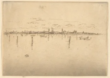 La pequeña Venecia, de la primera serie veneciana (Venecia, una serie de doce aguafuertes)