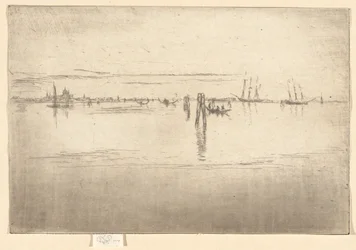 The Long Lagoon, del segundo conjunto de Venecia (un conjunto de veintiséis aguafuertes)