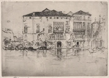 The Palaces, from the First Venice Set (Venecia, Serie de doce aguafuertes)