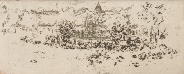 El Panteón desde la terraza, Jardines de Luxemburgo