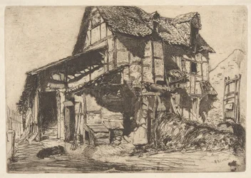 La vivienda de alquiler insegura, de la serie francesa (Douze Eaux-Fortes d