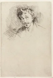 Whistler con el mechón blanco