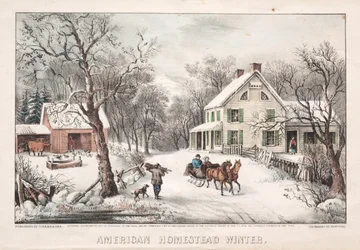 Hogar estadounidense, invierno, 1868