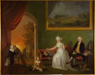 Retrato de Robert Mynors y su familia, 1797