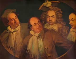 John Reeve como Harry Alias, en Uno, Dos, Tres, Cuatro, Cinco, c1829