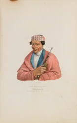 CAN-NO-SA-QUA; Un Jefe Pottowattomie, de The Aboriginal Portfolio
