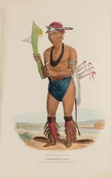 CUT-TAA-TAS-TIA; Un célebre jefe de la tribu Fox, de The Aboriginal Portfolio