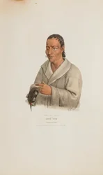 KE-WA-DIN o el Viento del Norte; Un Jefe Chippeway, de The Aboriginal Portfolio