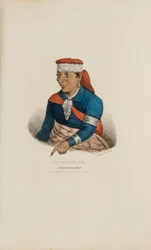 KEE-O-TUCK-KEE; Un Jefe Pottowattomie, de The Aboriginal Portfolio