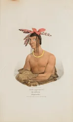 MISH-SHA-QUAT o el Cielo Claro; Un Jefe Chippeway, de The Aboriginal Portfolio