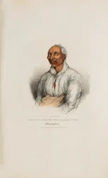 SHOUNK-CHUNK el Lobo Negro; Un Jefe Winnebago, de The Aboriginal Portfolio