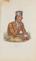 WA-EM-BOESH-KAA; Un Jefe Chippeway, de The Aboriginal Portfolio